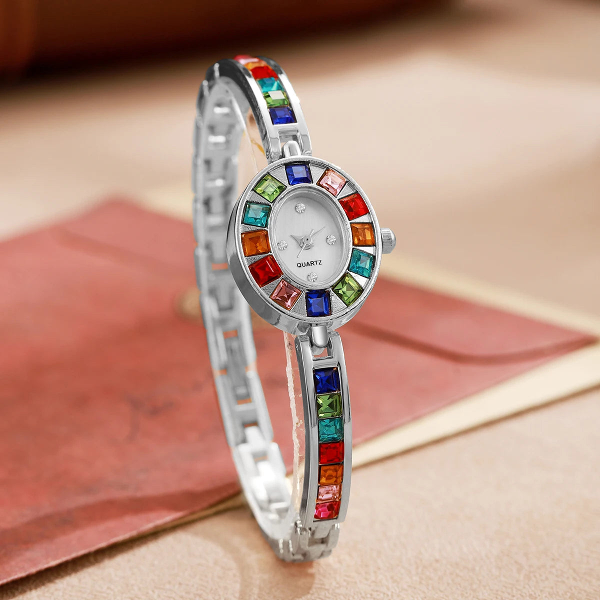 Luxury Rhinestone Women Watches Fashion Bracelet Band Ladies Quartz Watch Relogio Feminino（Without Box）