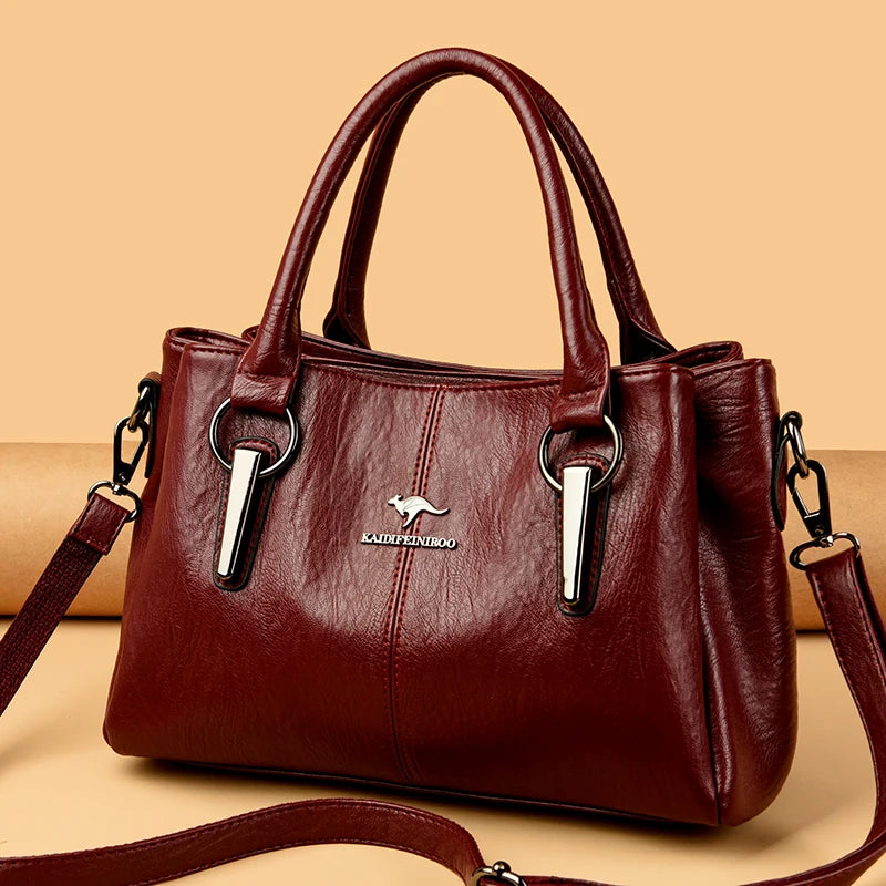 High Quality Cow Leather Ladies Handbags Fashion Luxury Female Messenger Tote Bags Women Genuine Leather Shoulder Crossbody Sac