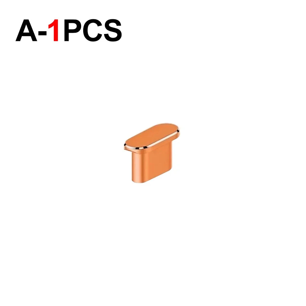 1-5Pcs Metal USB Type C Dust Plug for iPhone 18 17 16 Pro Max 18PM Mobile Phone Type-C Charging Port Protector Cover Cap Stopper