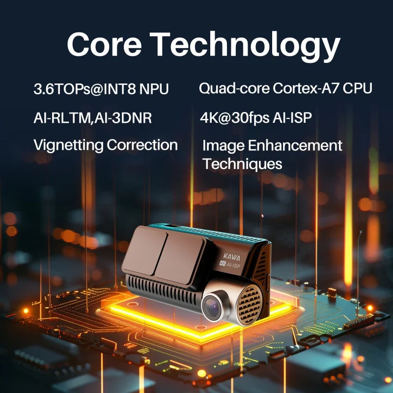 Dual-Channel Dash Camera with Wi-Fi and GPS