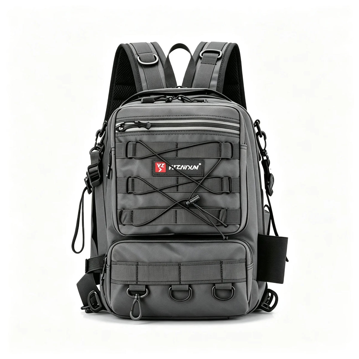 25L Lightweight Fishing Daypack Hiking Travel Backpack with Chest Strap, Ideal for Outdoor Adventures and Commuting