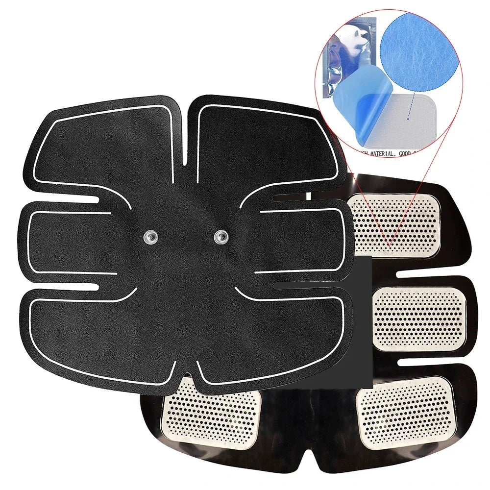 Smart EMS Muscle Stimulator Electric Wireless Abs Fitness Trainer Abdominal Training Weight Loss Stickers Body Slimming Massager
