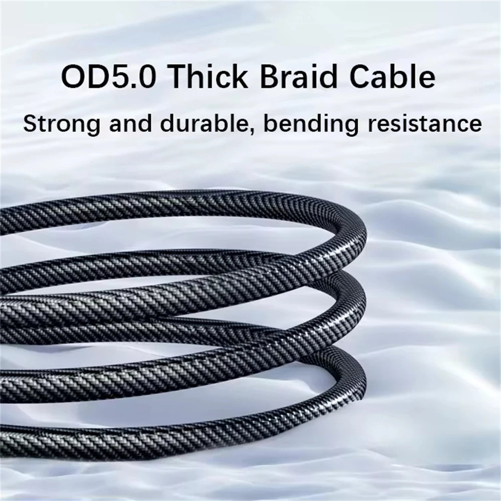 NNBILI 120W USB A to Type C Super Fast Charging Cable Digital Display USB Type C to Type C Data Cable For iPhone Android Phones