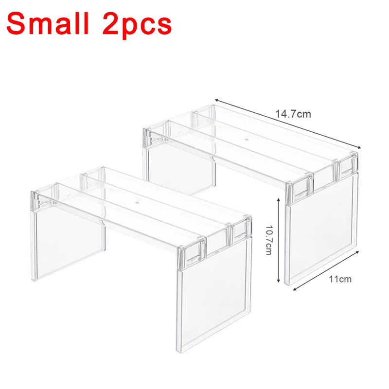 Clear Refrigerator Organizer Rack – Single or 2-Piece