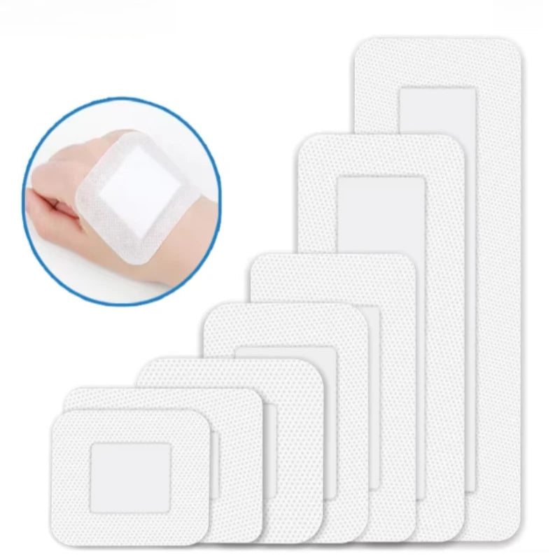 50PCS Non-Woven Medical Adhesive Bandages, Easy Tear Wound Dressing, Individually Wrapped Protection Equipment for First Aid Kit