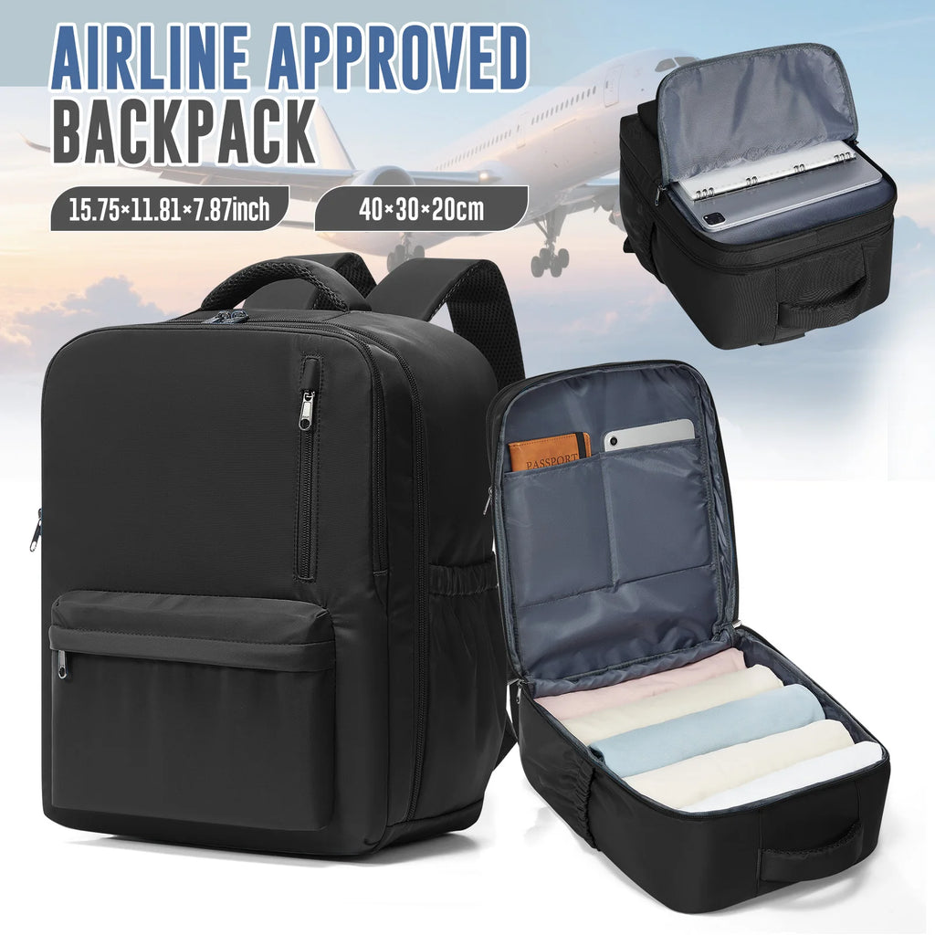 Cabin Airplane Travel Backpack 40x30x20, Hand Luggage Cabin Backpack Wizzair 40x30x20 Carry-Ons Men Women 15.6 inch Laptop Bags