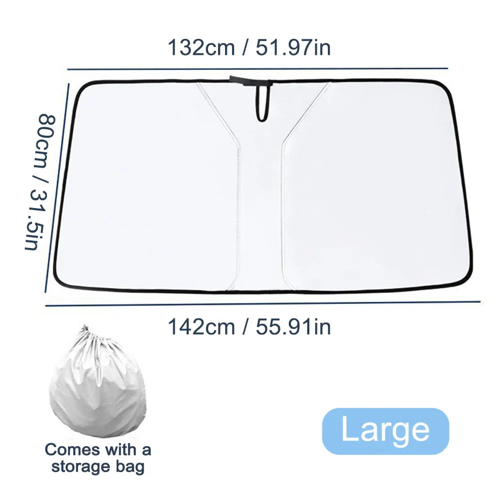 Car Windshield Sun Shade Blocks UV Ray Reflector Auto Window Sun Shade Visor Shield Cover Protector Foldable Parasol