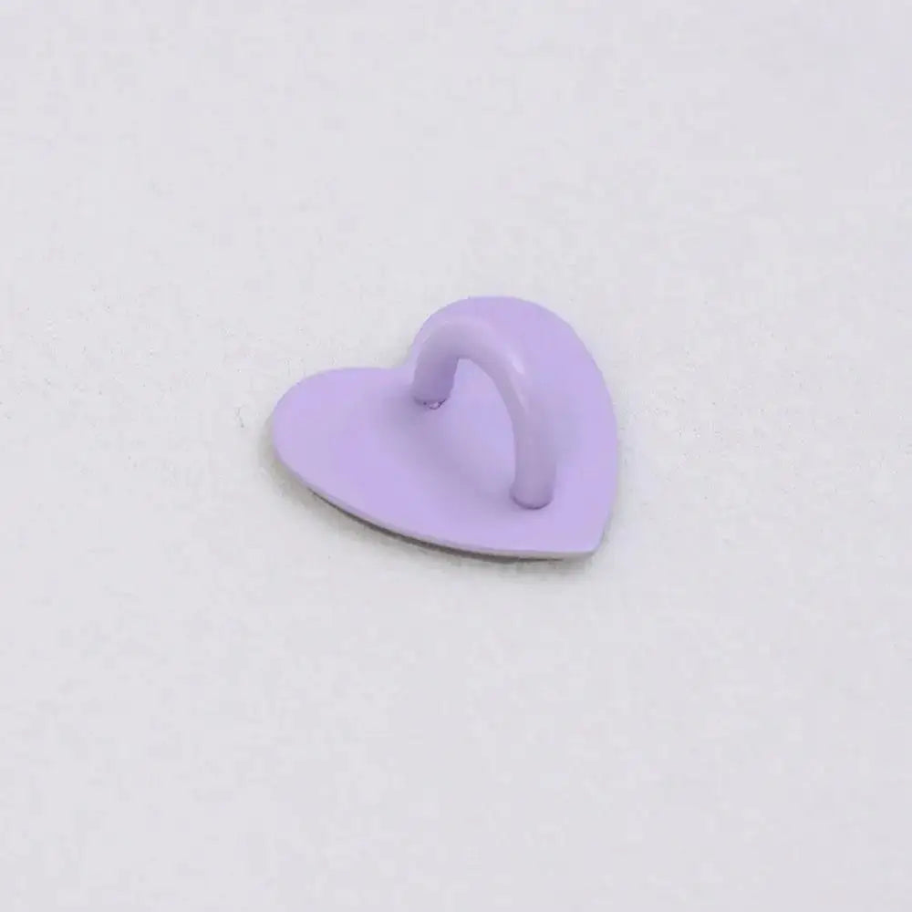 Adhesive Metal Heart Phone Charm Holder Mobile Phone Xyun Finger Ring Stand Hooks Buckle Charms Clasp DIY Accessories String