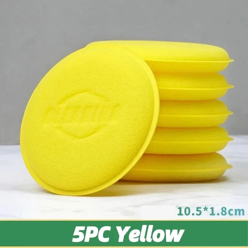 Car Round Waxing Polish Sponges High Density Foam Applicator Pads Curing and Polishing Sponges Car Detailing Tools Car Wash
