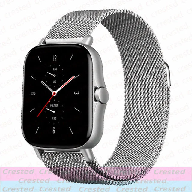 20mm/22mm Milanese band For Amazfit GTS/4/2/3/GTS2 Mini/GTR 47mm/GTR2/4/3/Pro stratos Metal Watch Bracelet Amazfit bip 5 6 strap