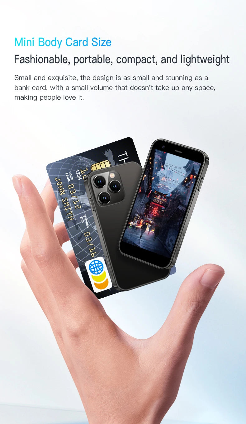 FUFFI I16 Pro Mini Smartphone Android Phone Face ID Portable 8.1 Mini Celulare 3.0 Inch HD 1000mAh Battery Cellphone