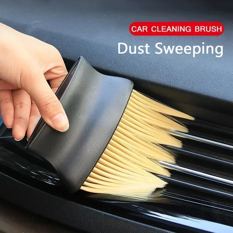 Soft Detailing Duster Brush for Car Air Outlet & Dashboard AC Vents, Portable Cleaning Tool for Auto Interior Home Office Use