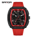 SANDA 6157 Luxury Men's Electronic Watch Sport Type Multi Functional Waterproof LED Fashion Trend Student Electronic Watch
