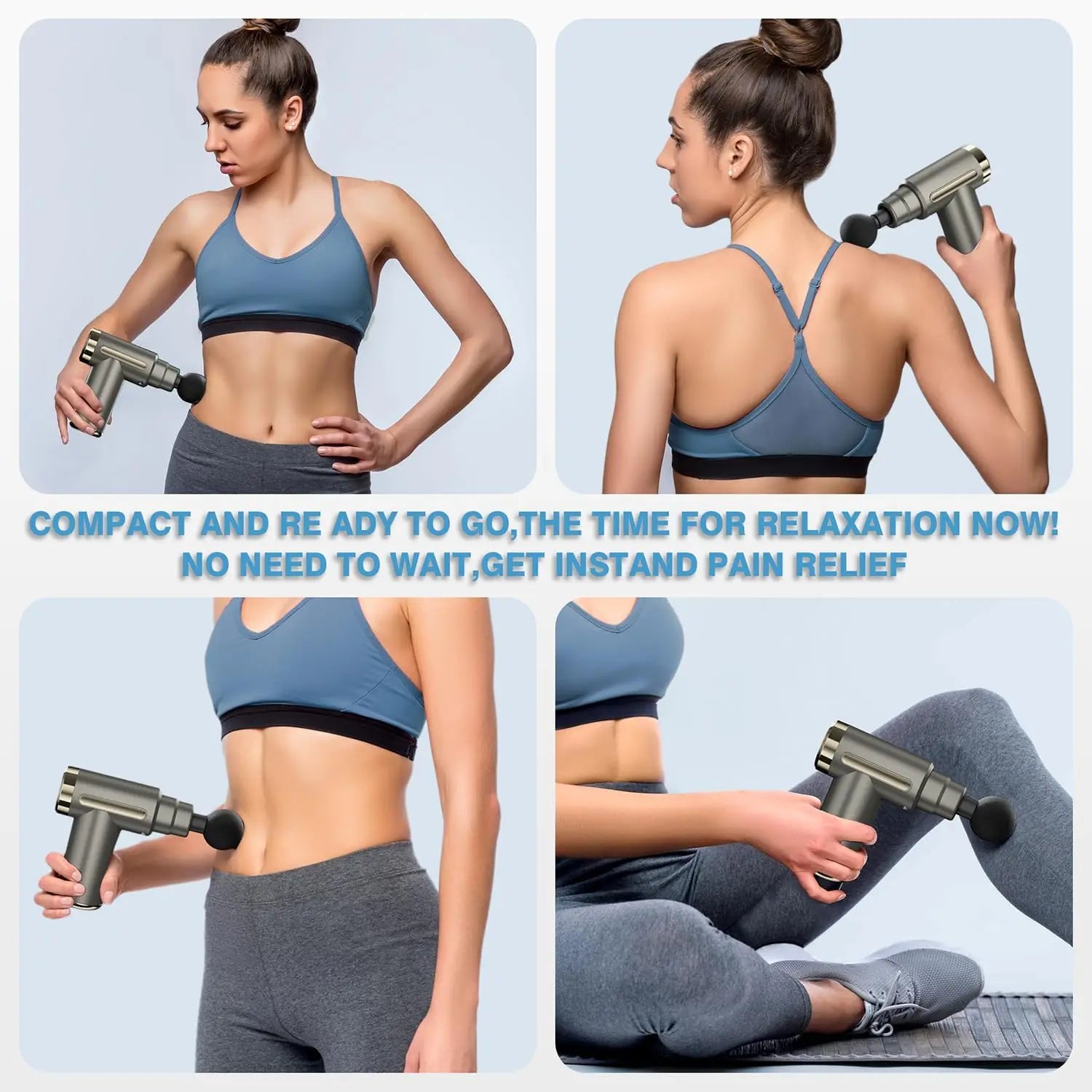 Electric Handheld Percussion Massage Gun Deep Tissue Muscle Massager Ultra Compact Elegant High Torque Body Massage Device Easy Control Relieve Neck Back Muscle Pain Portable Massage Gun Gifts For Men Women