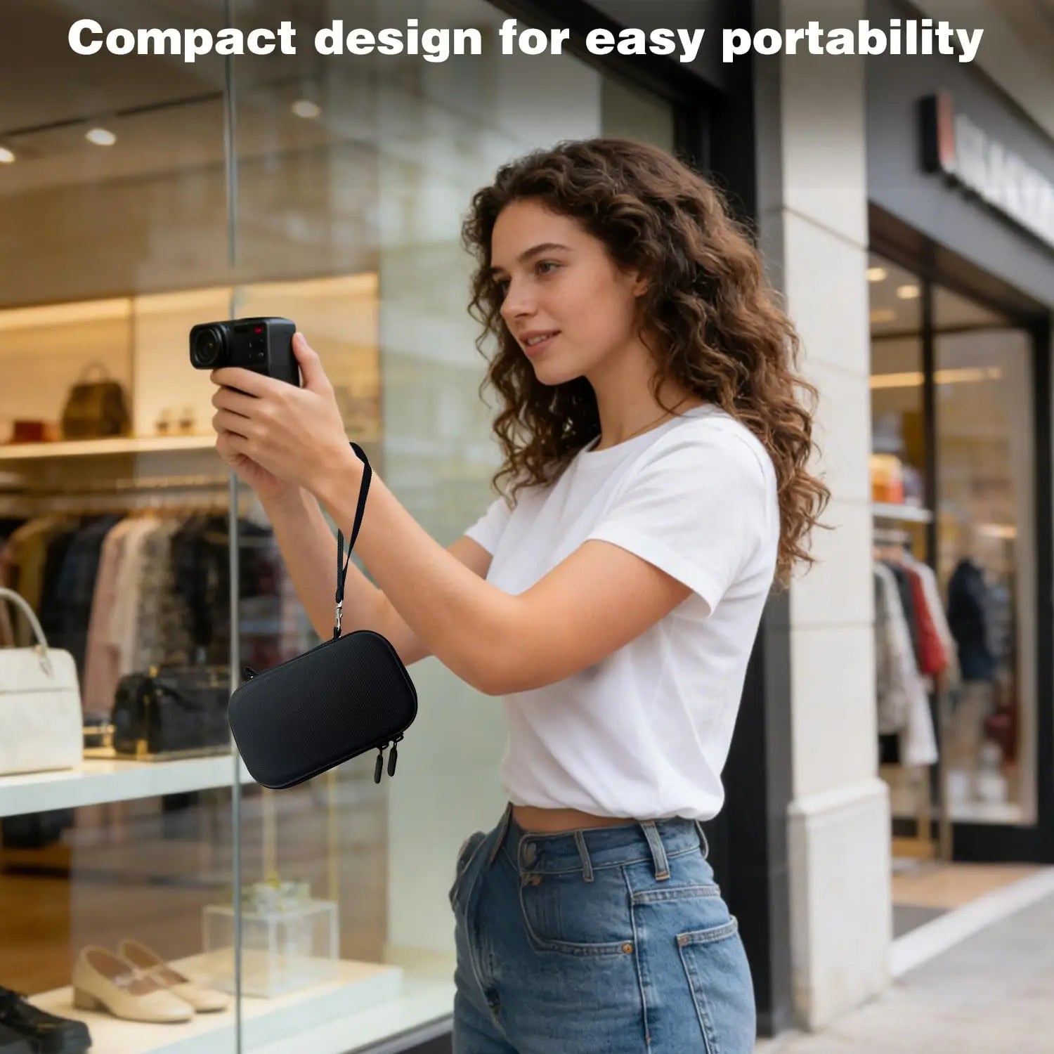Case for Insta360 Ace Pro/Ace Pro 2, Waterproof & Shockproof,Dedicated Battery Compartment &Durable Black Protective Storage Box