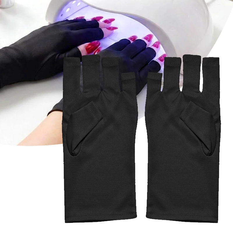High-Quality Nail Art Glove UV Protection Glove Anti UV Radiation Protection Gloves Protecter For Nail Art Gel UV LED Lamp Tool