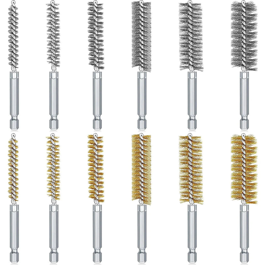 Stainless Steel Drilling Brush Twisted Wire Stainless Steel Cleaning Brushes For Electric Drill Impact Tool Cleaning