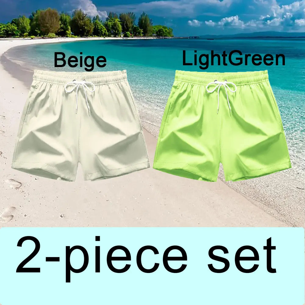Swim Trunks Swim Shorts for Men Quick Dry Board Shorts Bathing Suit Breathable Drawstring With Pockets for Surfing Beach Summer