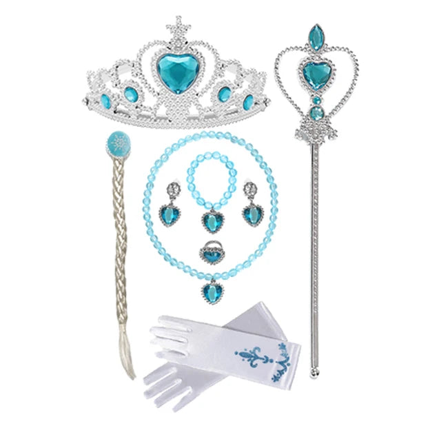 Elsa Girl Dresses Princess Costume Children's Sequin Fantasy Children's Cosplay Queen Clothes Halloween Carnival Party Dresses