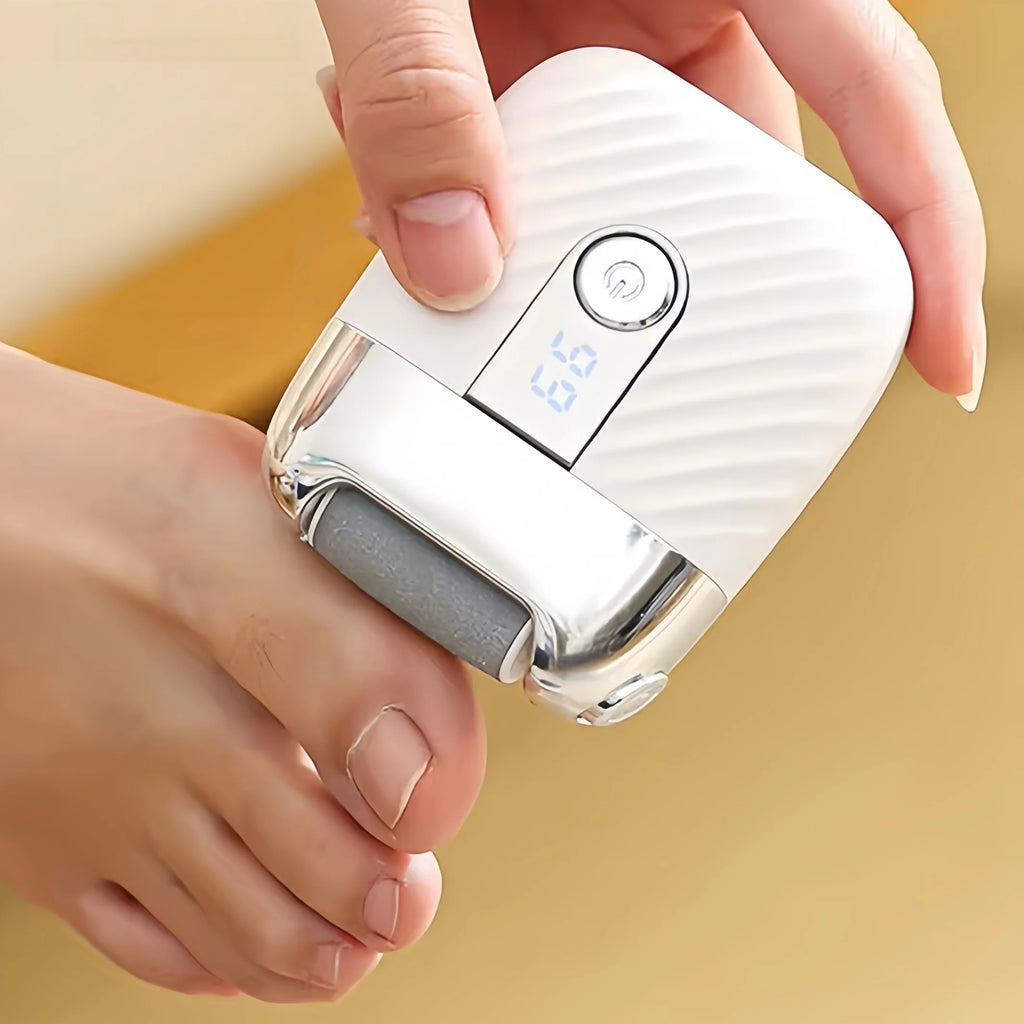 Electric Heel Callus Remover Rechargeable – Wireless Foot Scrubber for Dry Skin Removal, for Men & Women Use