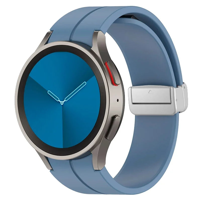 Original Silicone Band for Samsung Watch 7 6 5 4 Classic Strap 47mm 43mm 44mm 40mm Magnetic Buckle For Galaxy Watch 5 Pro 45mm