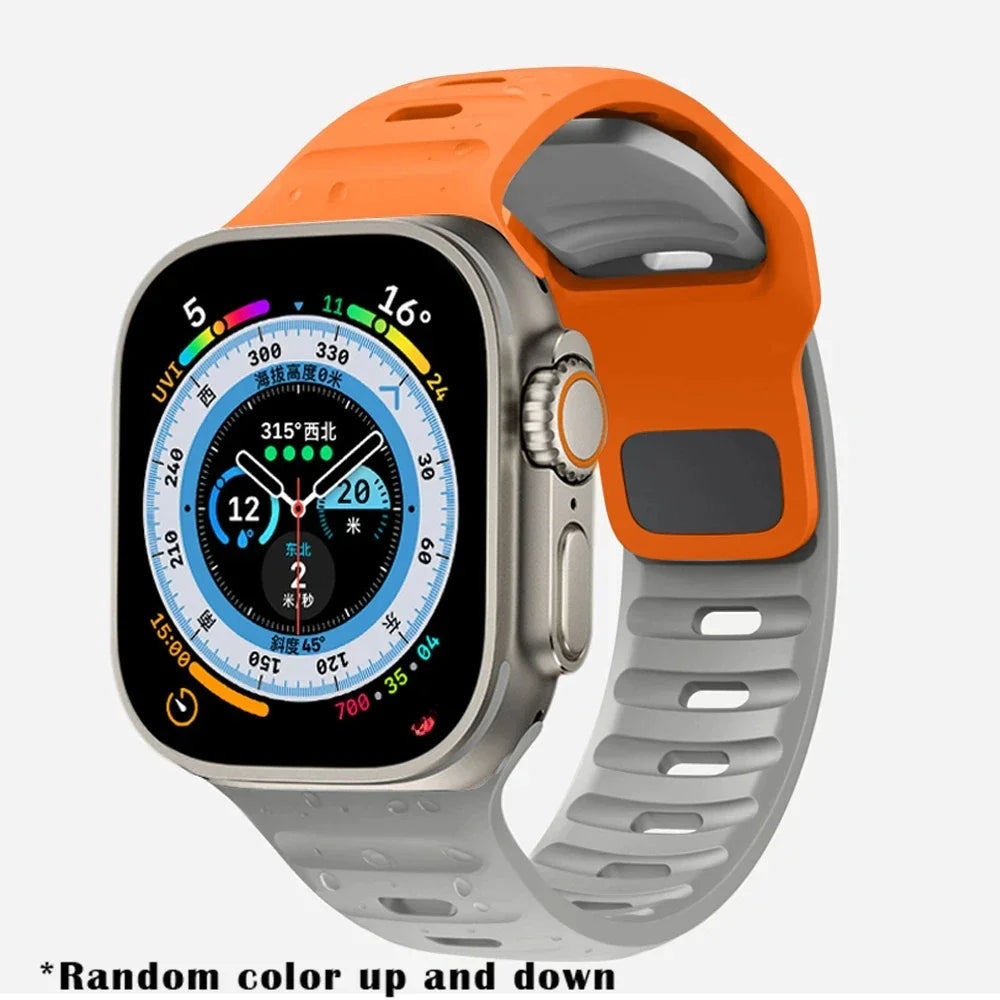 Soft Silicone Strap For Apple Watch 8 7 3 5 6 SE 4 Ultra 2 49mm for iWatch 45mm 41mm 44mm 40mm 42mm 38 Luminous Bracelet correa