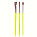 3pcs Makeup Brush Set, Blade Eyeliner Brush Fine Oblique Head Eyebrow Brush Outline Eyeliner Ultra-Thin Eye Shadow Brush Makeup