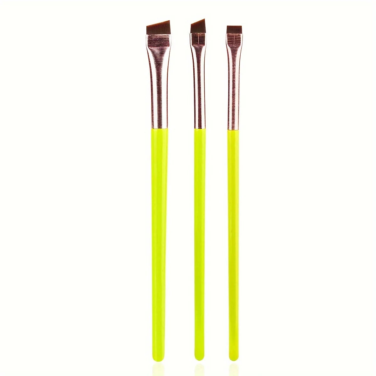 3pcs Makeup Brush Set, Blade Eyeliner Brush Fine Oblique Head Eyebrow Brush Outline Eyeliner Ultra-Thin Eye Shadow Brush Makeup