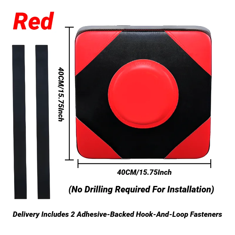 Adjustable Wall Punching Leather Pad Boxing Target Blocking Wall-Mounted Taekwondo Training Sandbags Fighting Gear Room Home Use