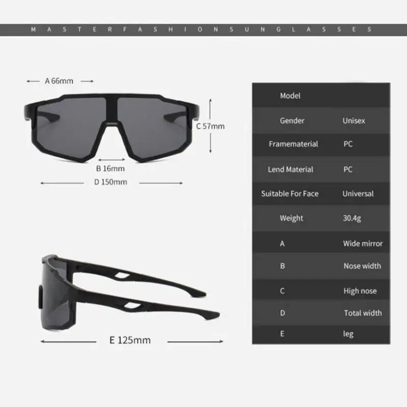 Fashion Designer Cycling Sunglasses Men Mountaineering Fishing Skiing Glasses Women New Outdoor Sports UV400 Windproof Eyewear