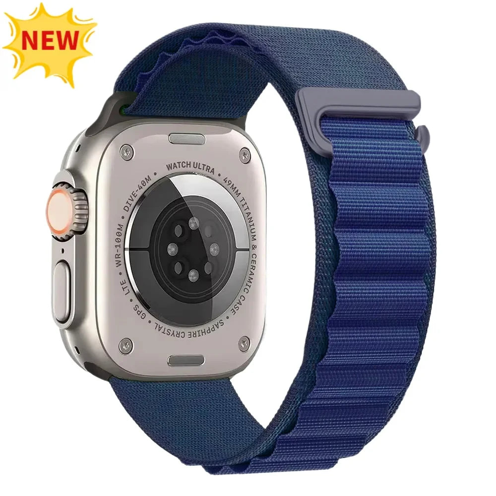 Alpine Loop Strap For Apple Watch Ultra 3 Band 49mm 11 10 9 8 7 46mm 42mm 45mm 41mm Nylon Sport Bracelet iWatch 6 5 SE 44mm Belt
