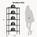 JHK 3-5 Tier Metal Wire Storage Shelves Adjustable Storage Racks Heavy Duty Standing Shelf Organizer for Living Room and Kitchen