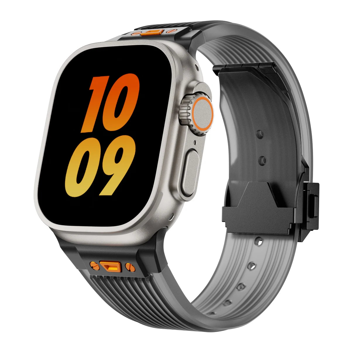 Silicone Sports Strap for Apple Watch Ultra 2/1 49mm Series 9 8 7 45mm 44mm Rubber Band for IWatch 6 5 4 3 Se 44mm 42mm Bracelet
