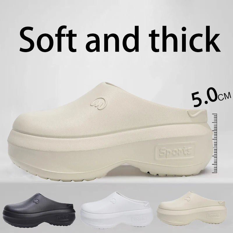 Women Slippers Couples Garden Clog Women Water Proof Chef Shoe Comfortable Sandal Slippers For Pet Workers Outdoor Fishing Shoes