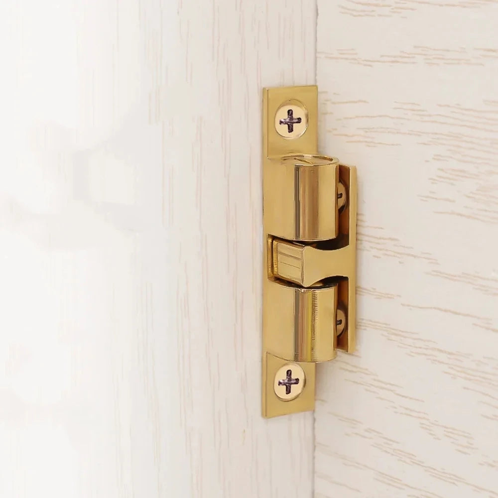 1/3pcs Furniture Door Ball Latch Brass Double Roller Spring Ball Catch Latches Cabinet Closet Door Adjustable Tension Latch