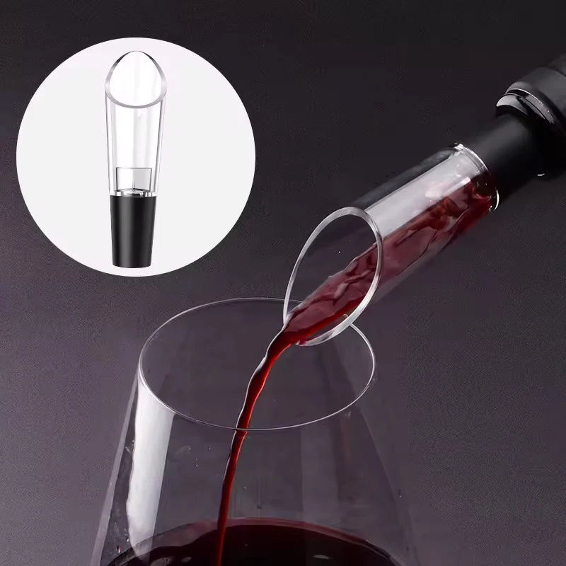 4-in-1 Electric Bottle Wine Opener Set Rechargeable Electric Automatic Corkscrew Wine Opener Set Wine Stopper, Wine Pourer