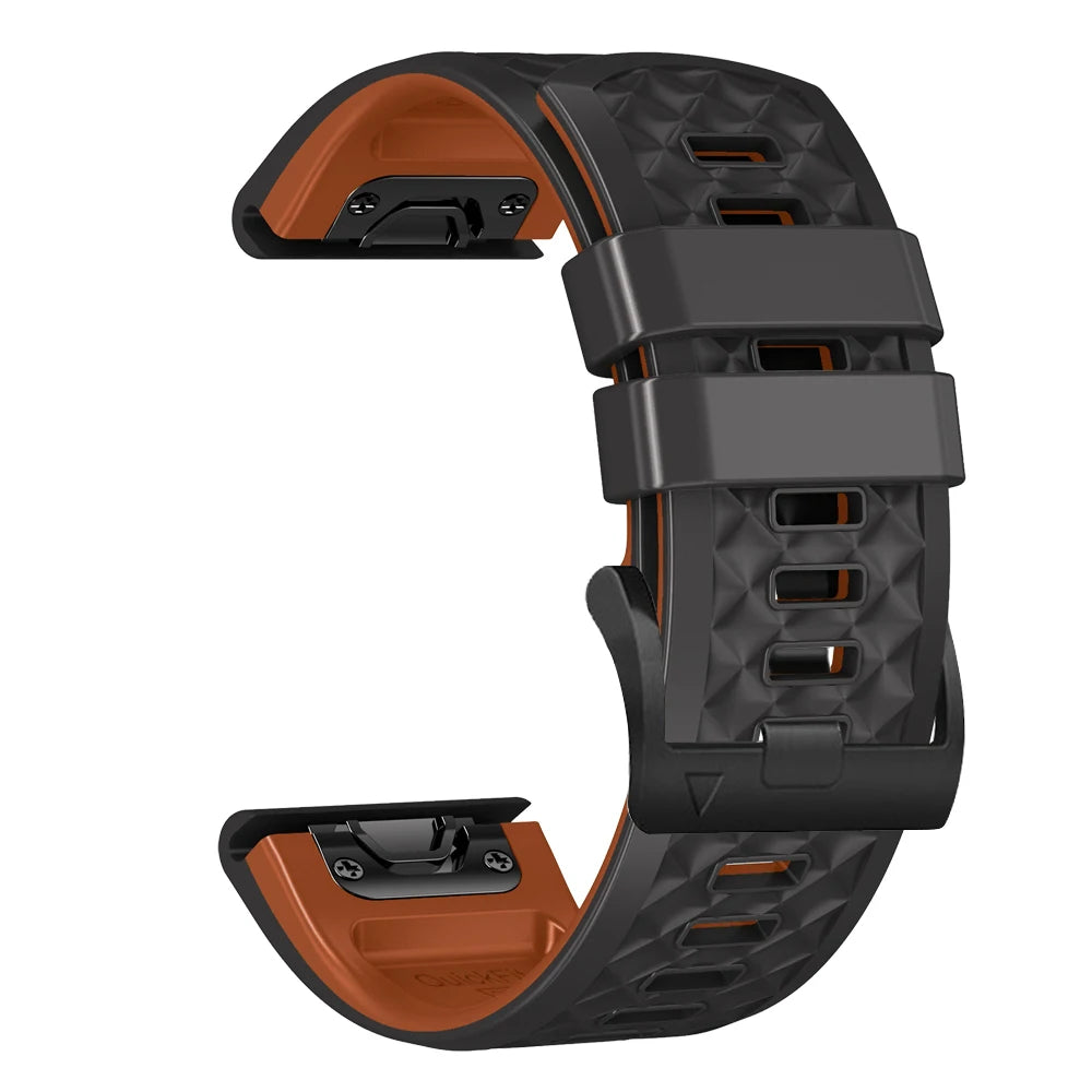 26mm 22mm Watch Strap Bracelet For Garmin Fenix 7X 7 6X 6 Pro 5X Plus 3HR 955 945 Wristband Epix Gen 2 MK2i Tactix Silicone Band