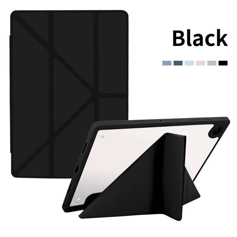 Multi-fold Smart Cover For Samsung Tab A11 A9 Plus 11 Case Galaxy Tab S10 S9 S7 FE S8 Plus 10.9 11 13.1 12.4  S6 lite 10.4 Funda