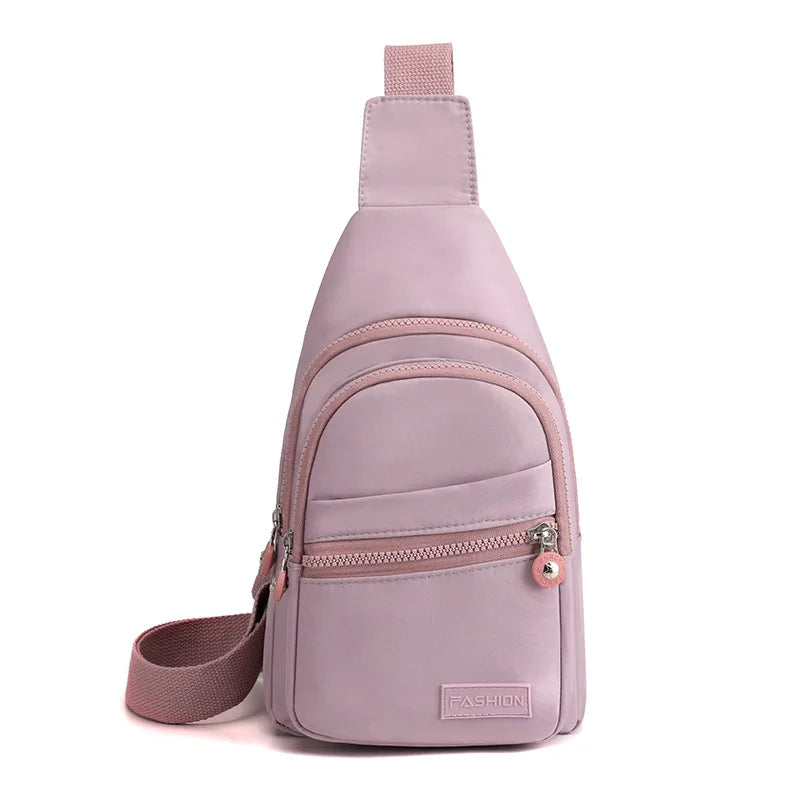 Women Mini Backpack Small Chest Bag Oxford Cloth Waterproof Fashion Messenger Bag Female Sports Bag Travel Bagpack Crossbody Bag