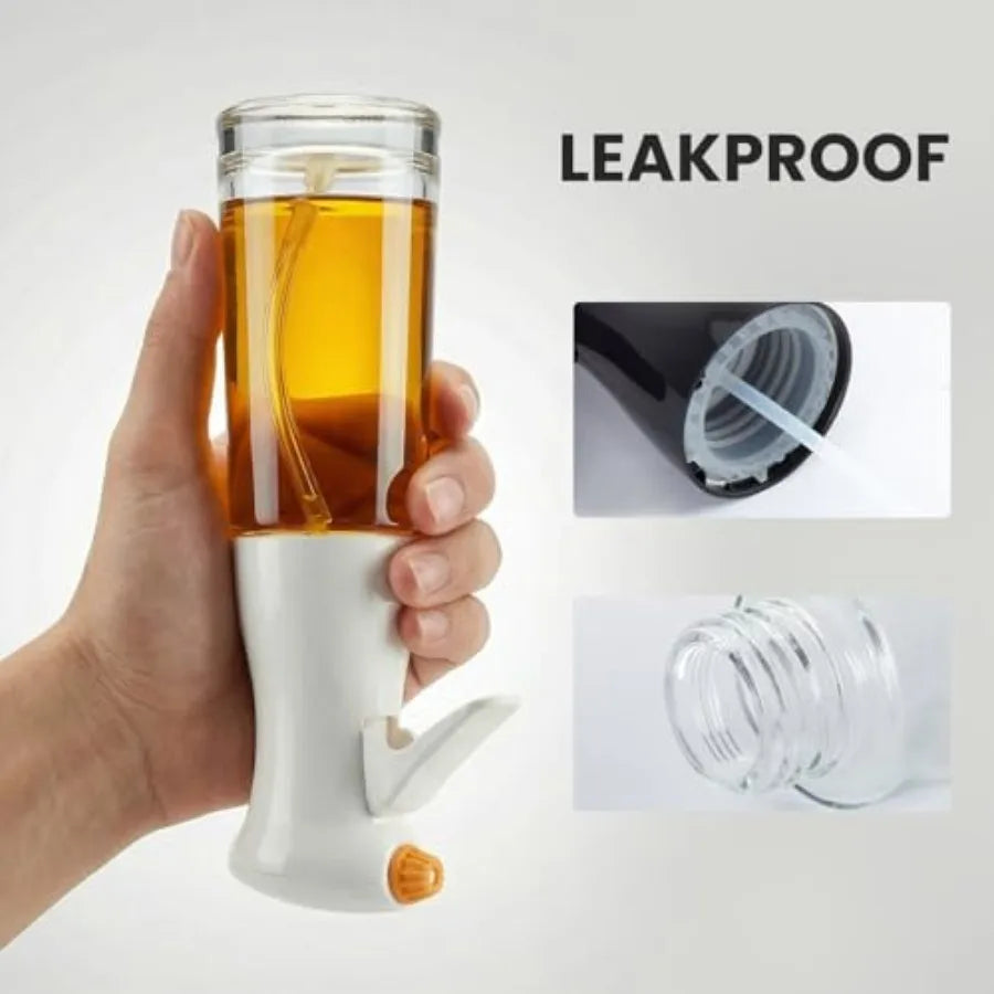 200ml Glass Oil Sprayer for Cooking Olive Oil Spray Bottle for Air Fryer Salad Baking and Frying Refillable Oil Mister for Kitc