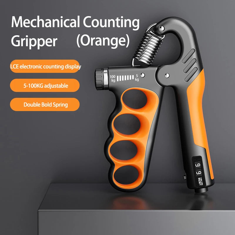 5-100kg Adjustable Grip Strength Device for Rehabilitation Training, Muscle Enhancement, Strength Training, Grip Strength Device