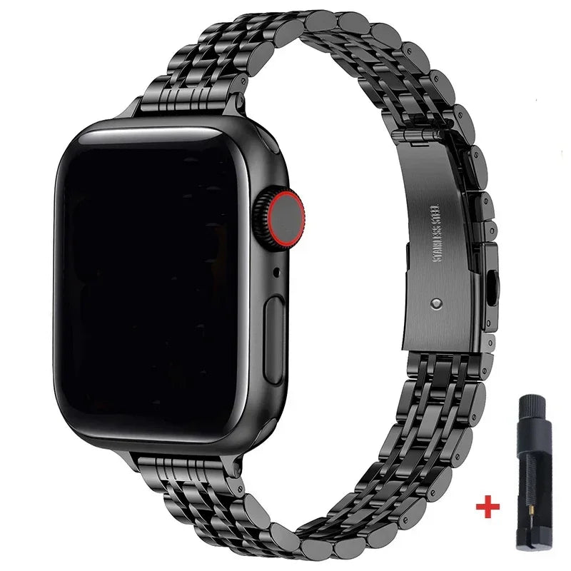 Stainless Steel Strap For Apple Watch Ultra 2 Band 49mm 42 44mm Metal Bracelet iWatch Series 10 46mm 9 8 7 6 SE 5 4 3 45mm 41mm