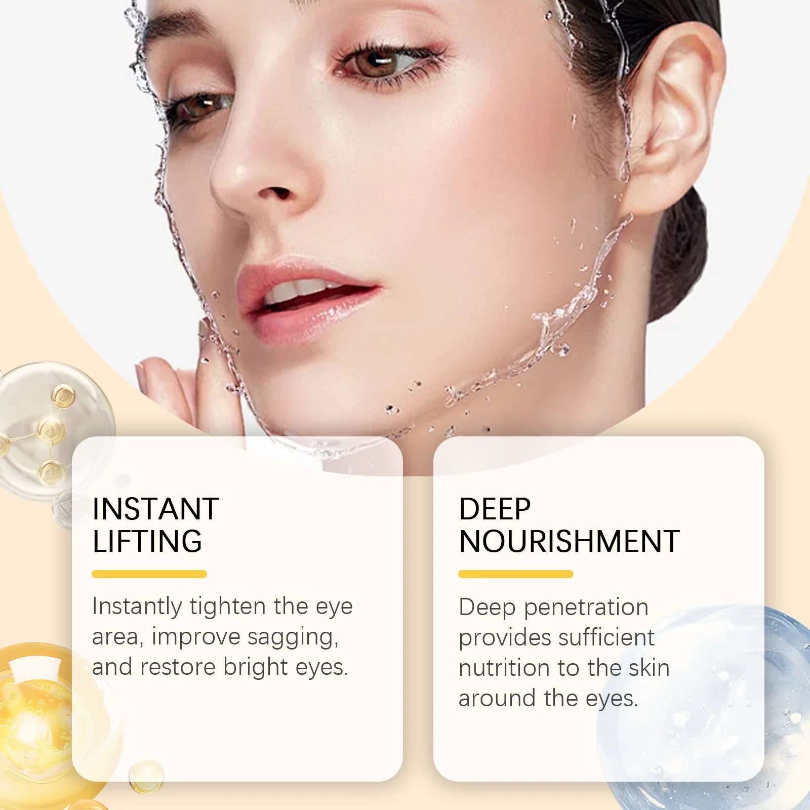 Turmeric Retinol Eye Cream Stick Remove Dark Circles Fade Fine Lines Anti Eye Bags Puffiness Lift Firming Brightening Eye Care