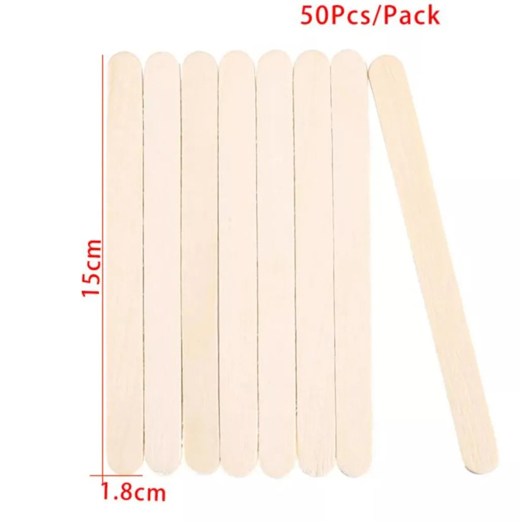 50/100/150Pcs Resin Tool Epoxy Stirring Stick Popsicle Ice Cream Stick Handmade DIY Resin Mold Wood Ice Pop Sticks Making Tools