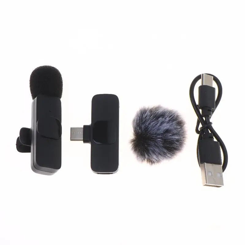 New【K9 Wireless Microphone Mini Audio Video Recording Mic For Phone Android Laptop Live Gaming Mobile Phone Microphone】