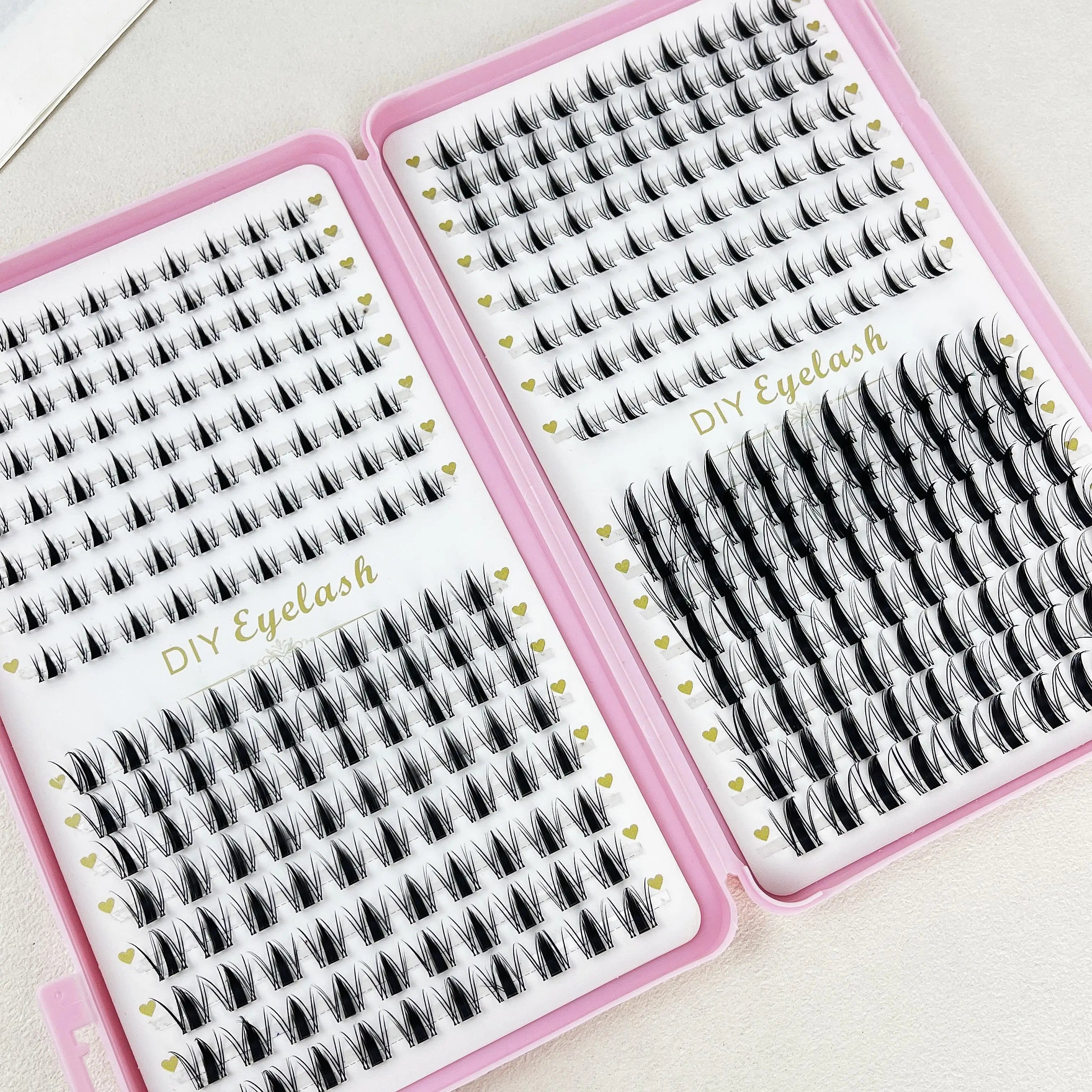 32 Rows Cartoon Eyelashes, Includes Various Styles Such As Cartoon , Anime Eyelash Clusters,Natural Style Eyelashes Suitable