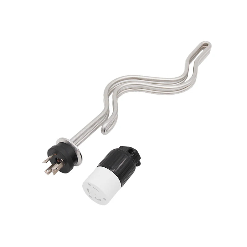 Homebrew Kettle Heating Element 1.5 Inch Tri Clamp Integrated All Stainless Steel ULWD Foldback Ripple 240v/120v