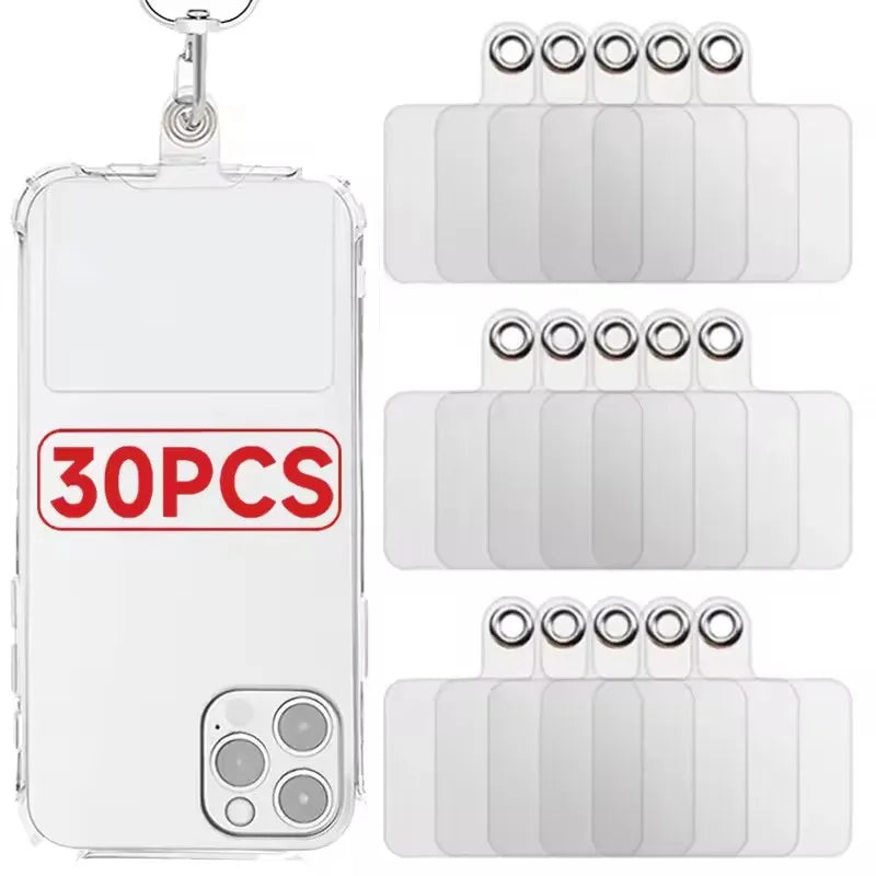 Transparent Matte Flexible Phone Lanyard XYun Mobile Phone Universal Tether Tabs Hole Hanging Strap Patches Cord Clips Gasket
