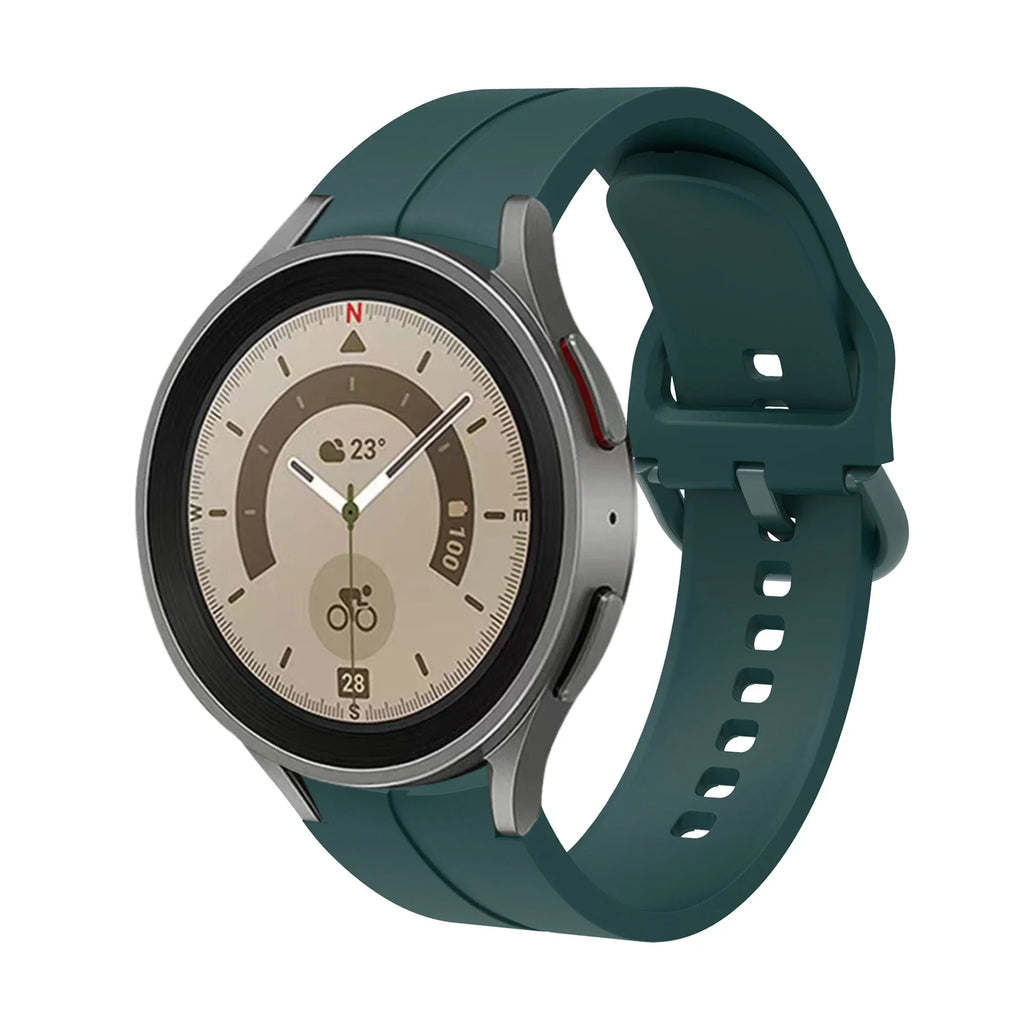 No Gap Silicone Strap For Samsung Galaxy Watch 6/4 Classic 47mm/43mm 5 Pro 45mm Bracelet Band For Galaxy Watch 7/6/5/4 40mm 42mm