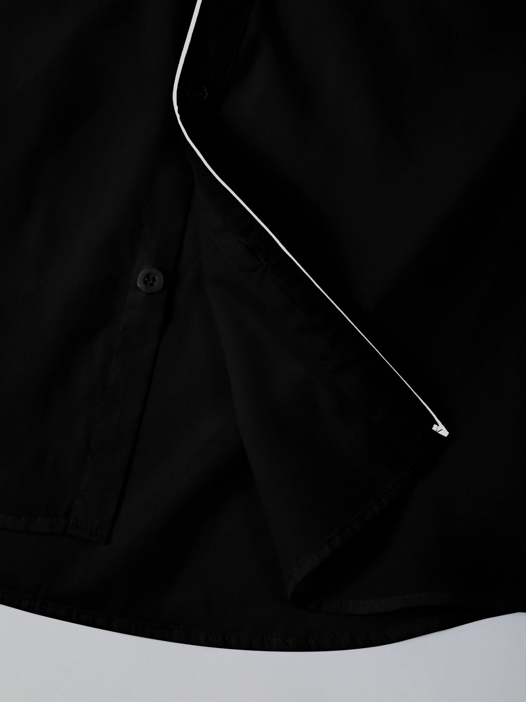 Spring and autumn men's long-sleeved solid color shirt, stand-up collar comfortable button-down fashionable slim shirt